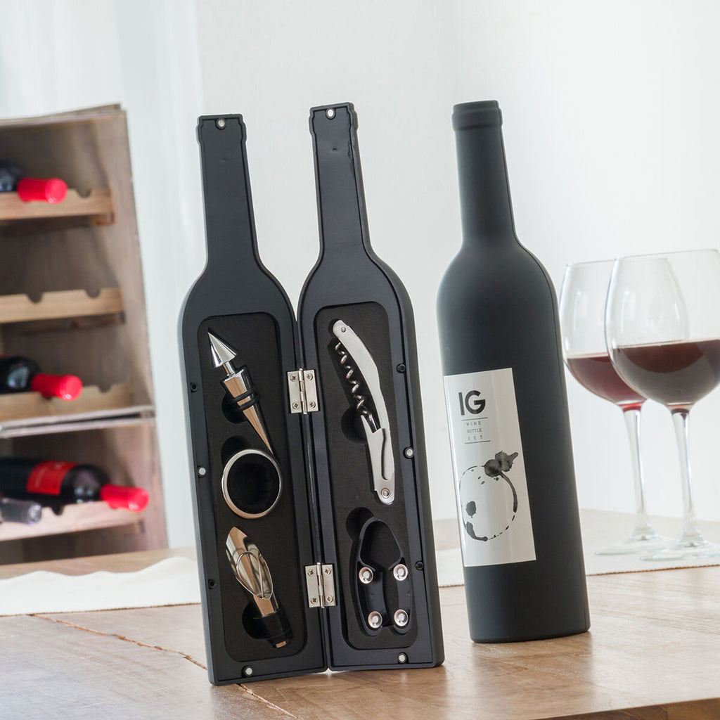 InnovaGoods 5 Pieces Bottle Wine Set