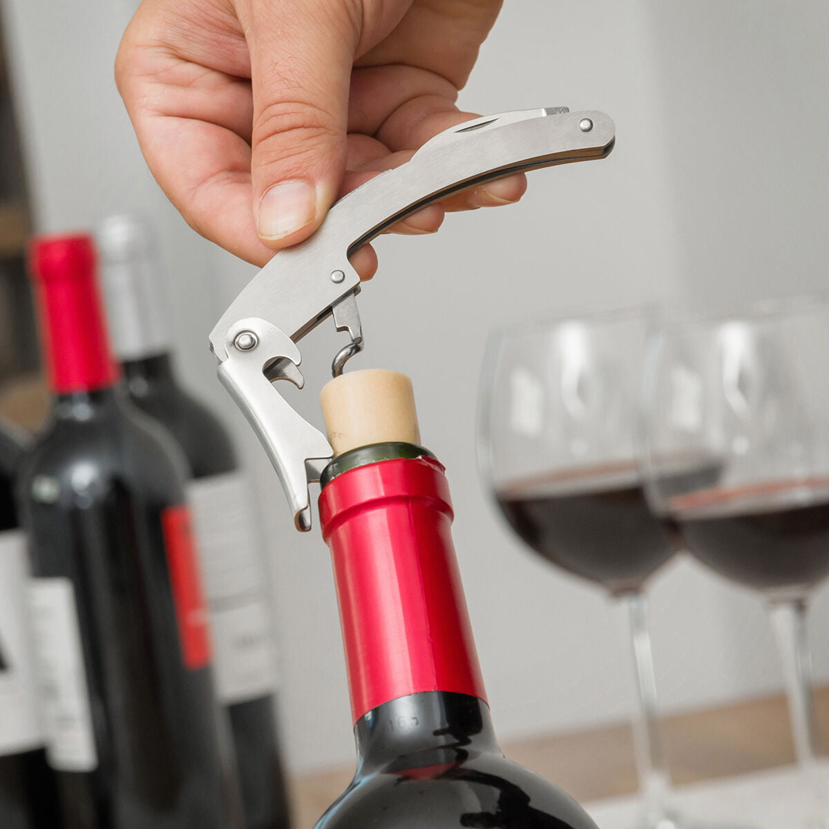 InnovaGoods 5 Pieces Bottle Wine Set