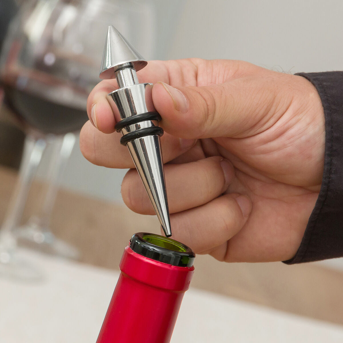 InnovaGoods 5 Pieces Bottle Wine Set