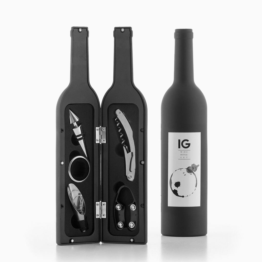 InnovaGoods 5 Pieces Bottle Wine Set