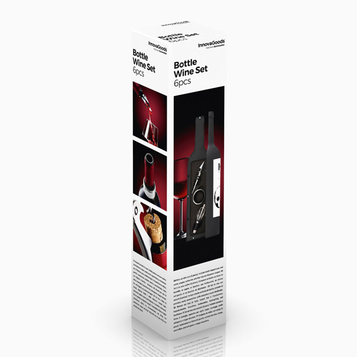InnovaGoods 5 Pieces Bottle Wine Set