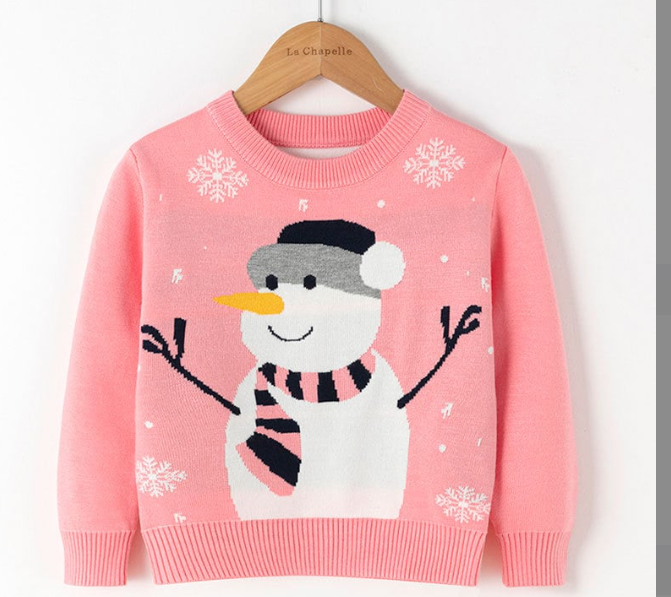Kids Christmas Snowman Sweater