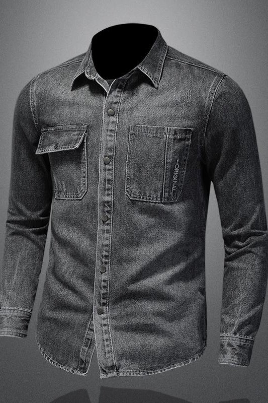 Men Marvel Venom Denim Shirt Jacket