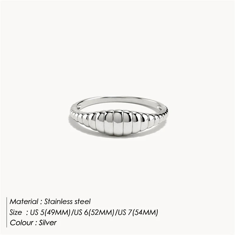 St-Delan Fashion Ring 316L Stainless Steel Ring Anillo Ringen Mujer Women Rings Bague Couple Matching Jewlery Fashion Gifts