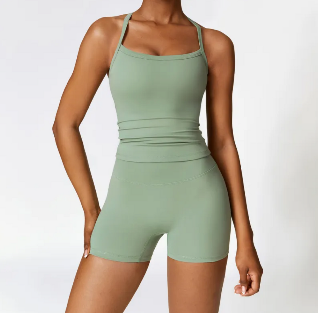 Women Brushed Fit Yoga Set