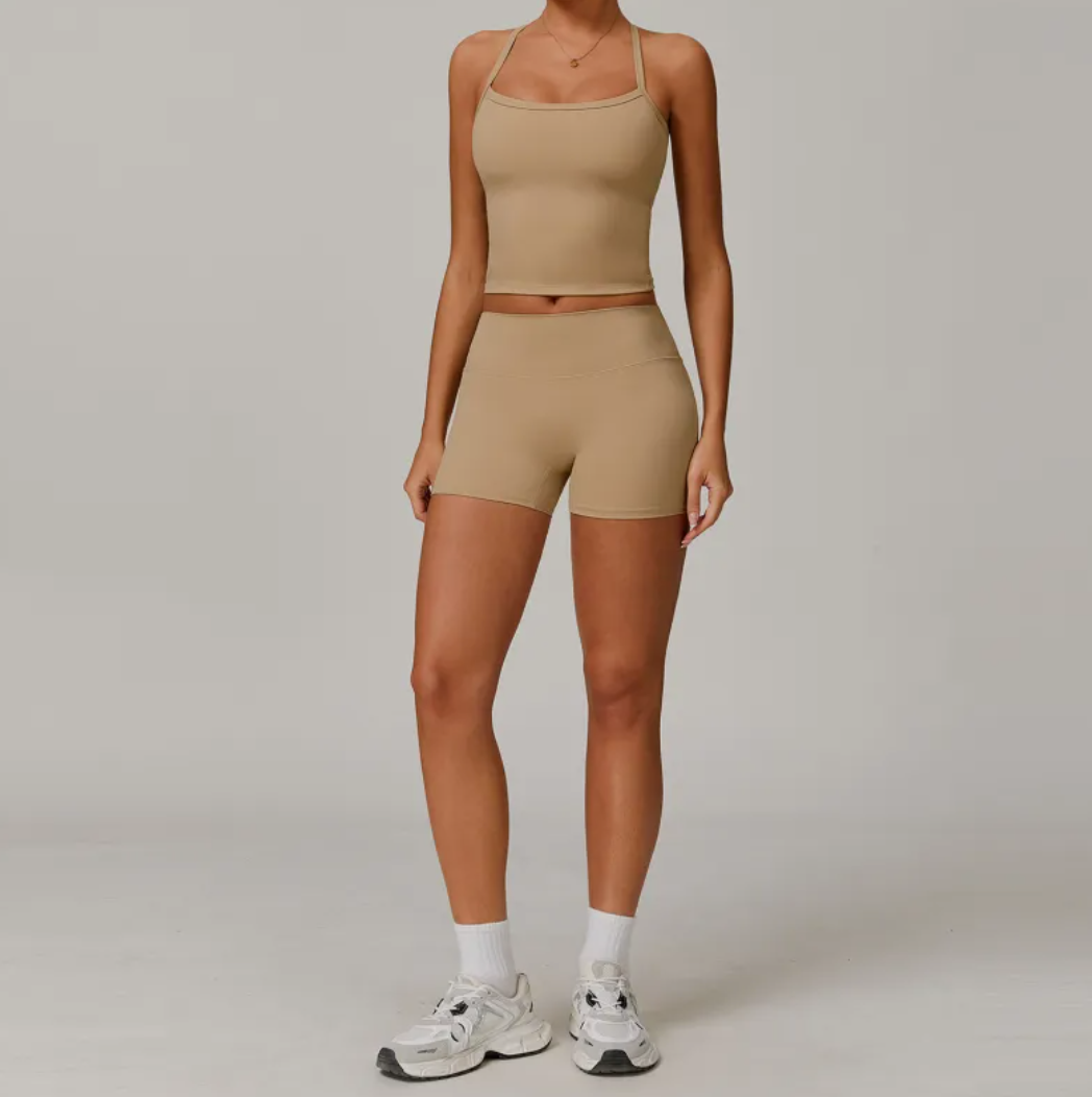 Women Brushed Fit Yoga Set