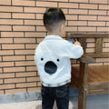 Boys Cartoon Bear Denim Jacket