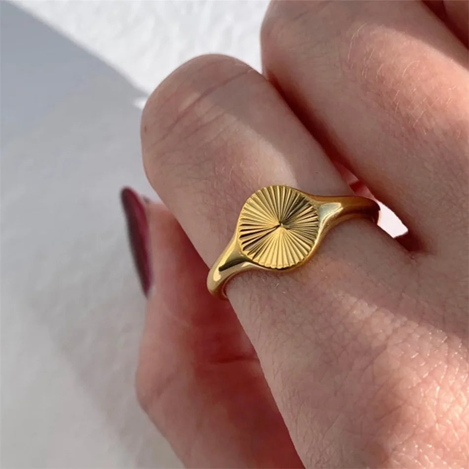 St-Delan Fashion Ring 316L Stainless Steel Ring Anillo Ringen Mujer Women Rings Bague Couple Matching Jewlery Fashion Gifts