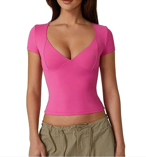 Women's Slim Solid T-Shirt