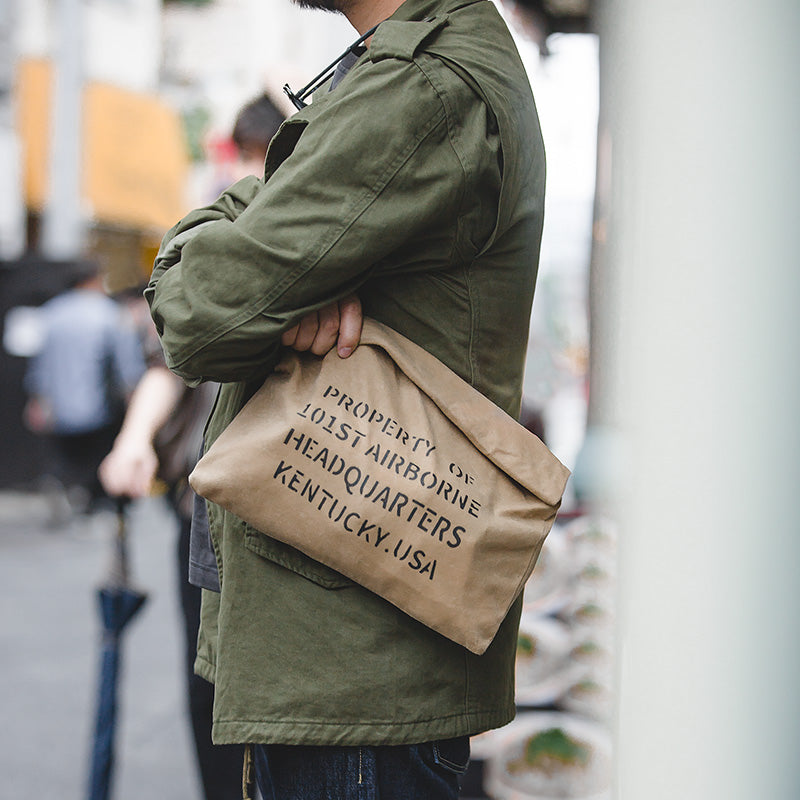 Men Oversize Army Green Denim Jacket