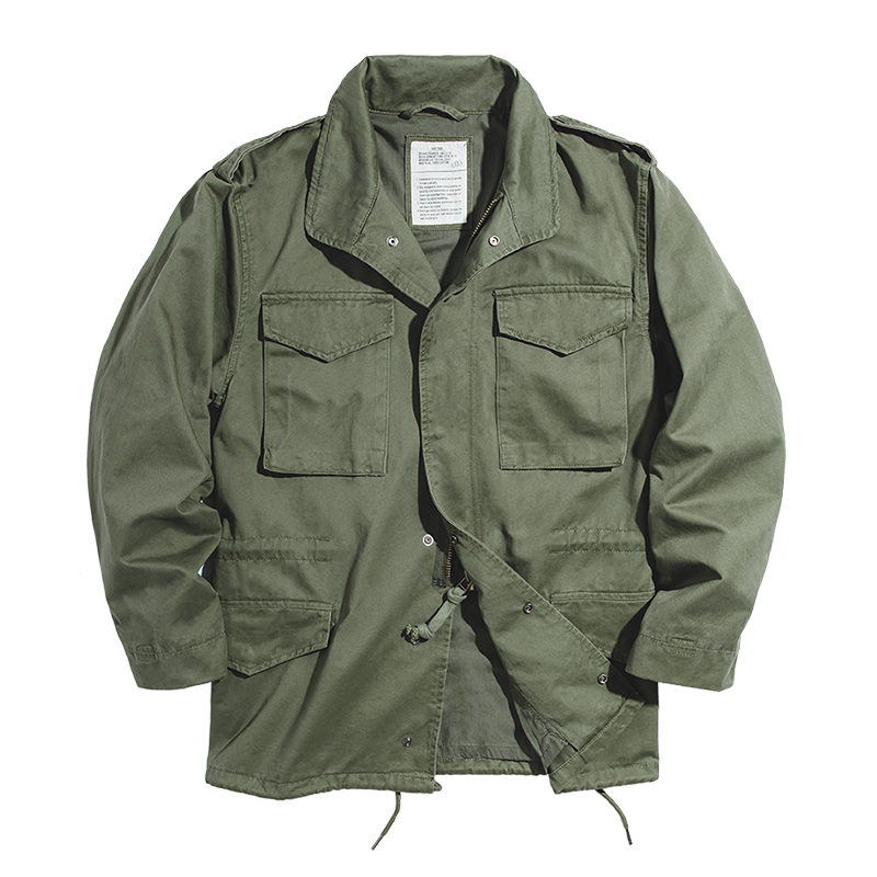 Men Oversize Army Green Denim Jacket