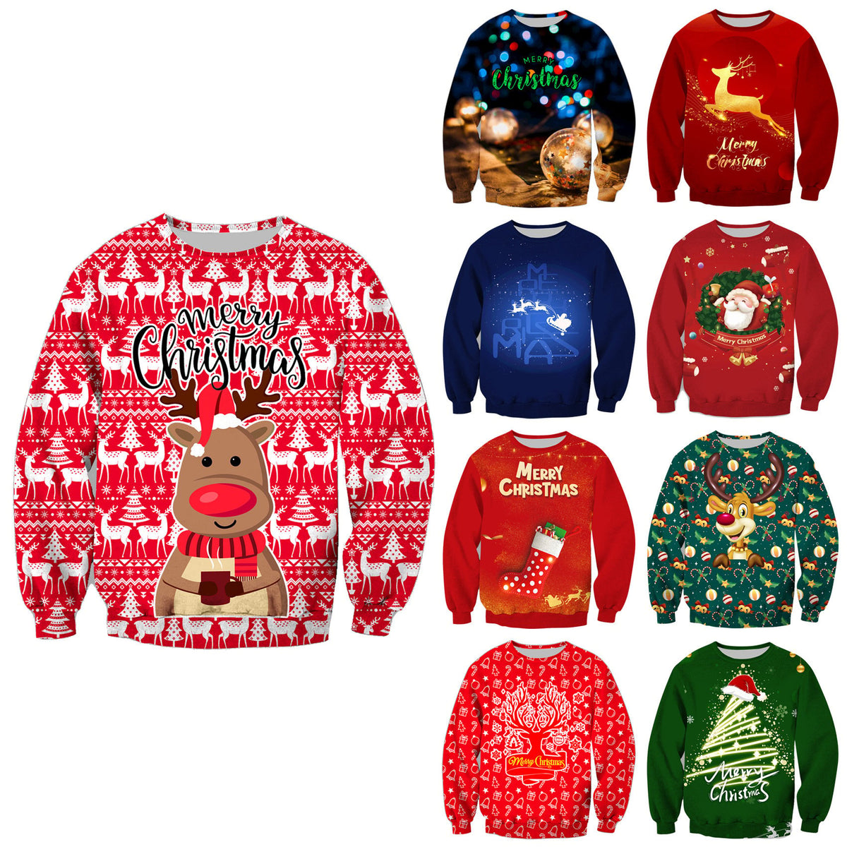 3D Digital Printed Christmas Hoodie