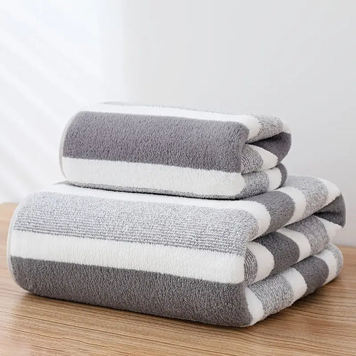 2-PieceStriped Towel Set