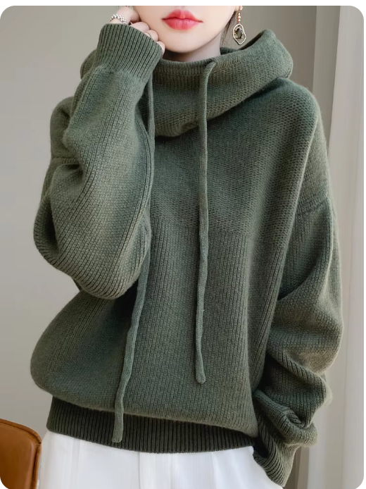 Australia Wool Women's Hooded Sweater