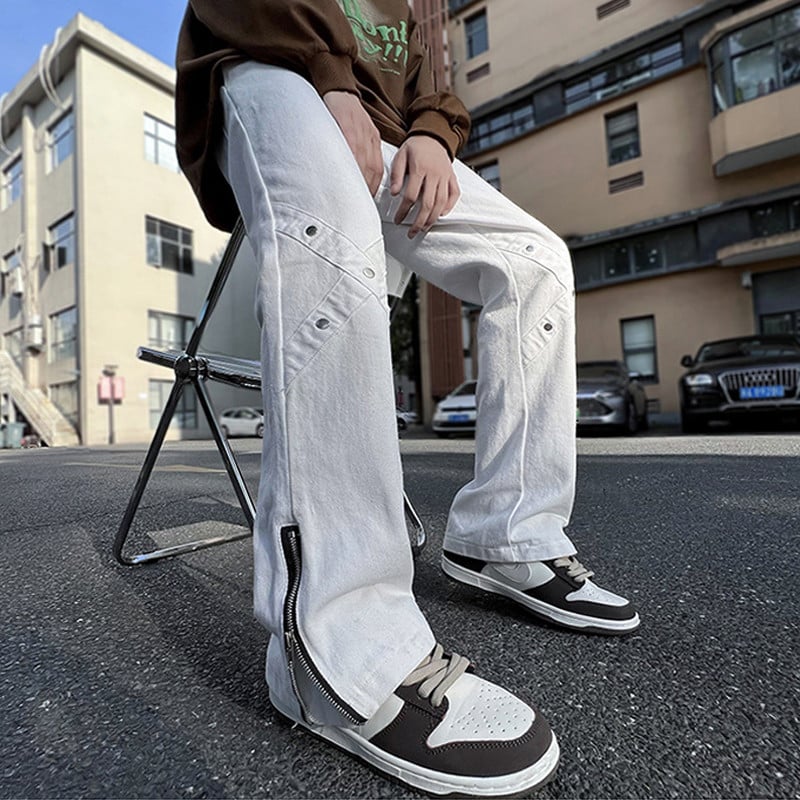 Men's Zipper Jeans
