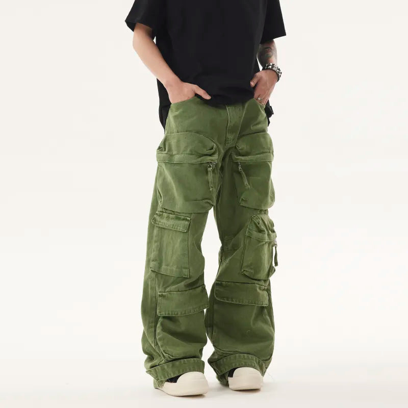 Men Washed Denim Jeans