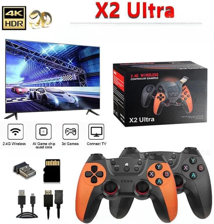 Ultra Retro Gaming 4K console 128G X2