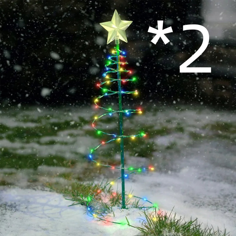 Solar Outdoor Christmas Courtyard Lighting