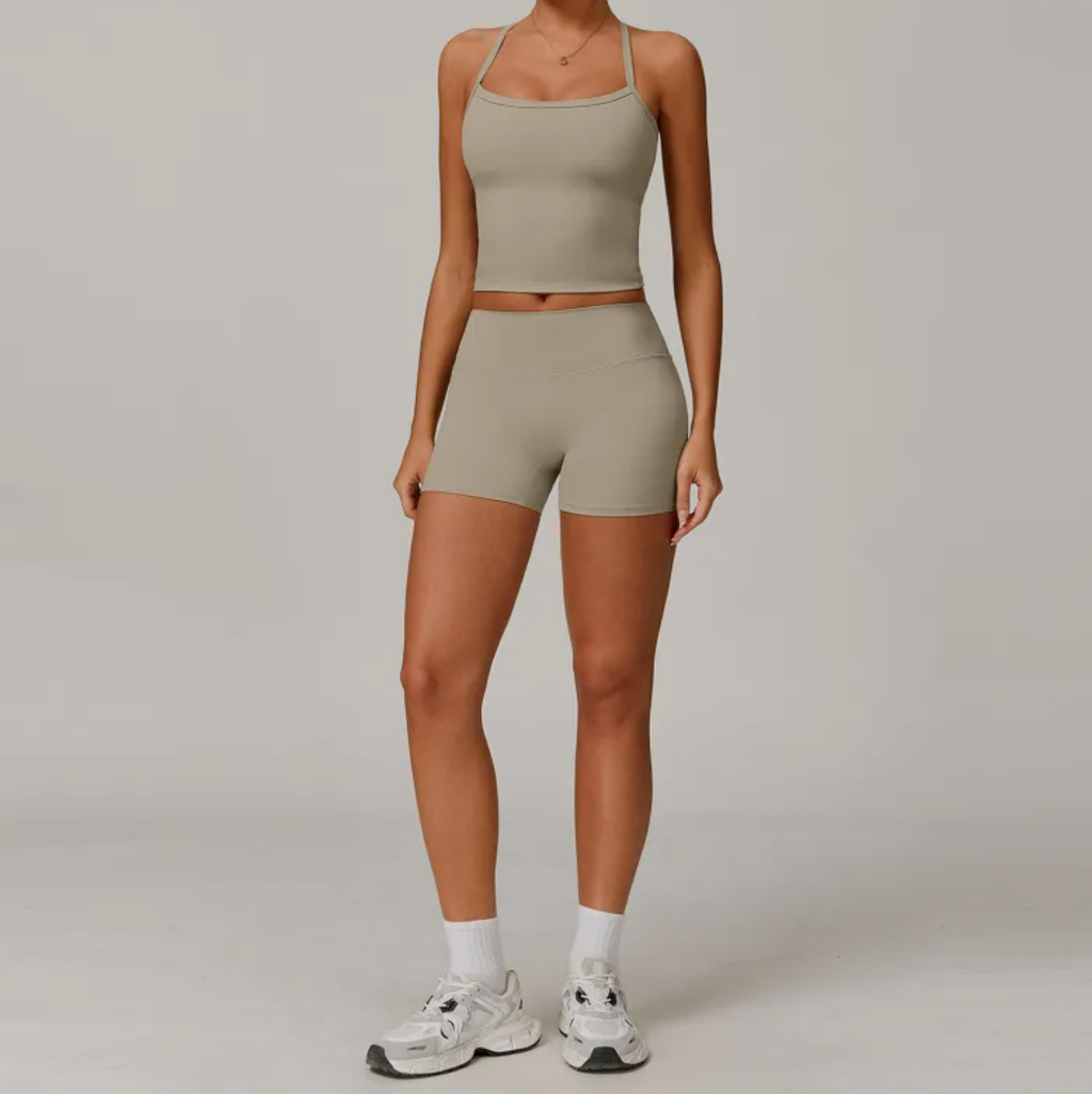 Women Brushed Fit Yoga Set