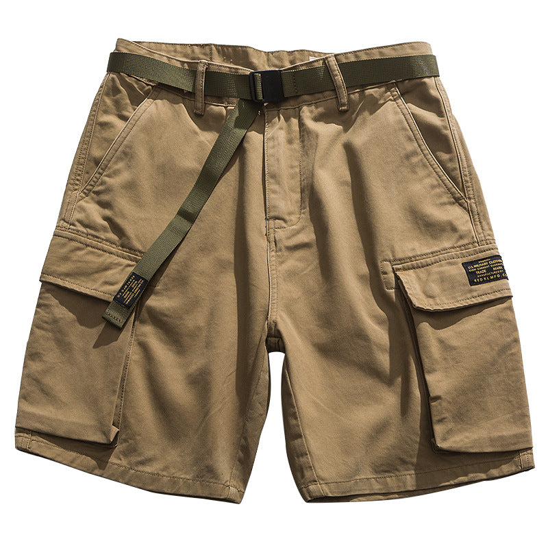 Men Khaki Army Green Work Shorts