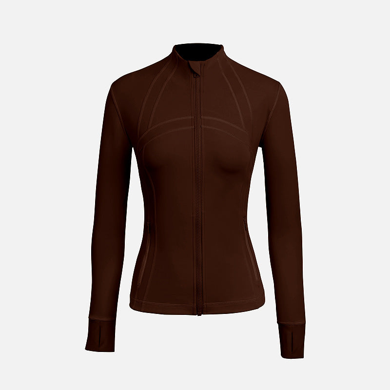 Women's Long Sleeve Zip Top Yoga Jacket