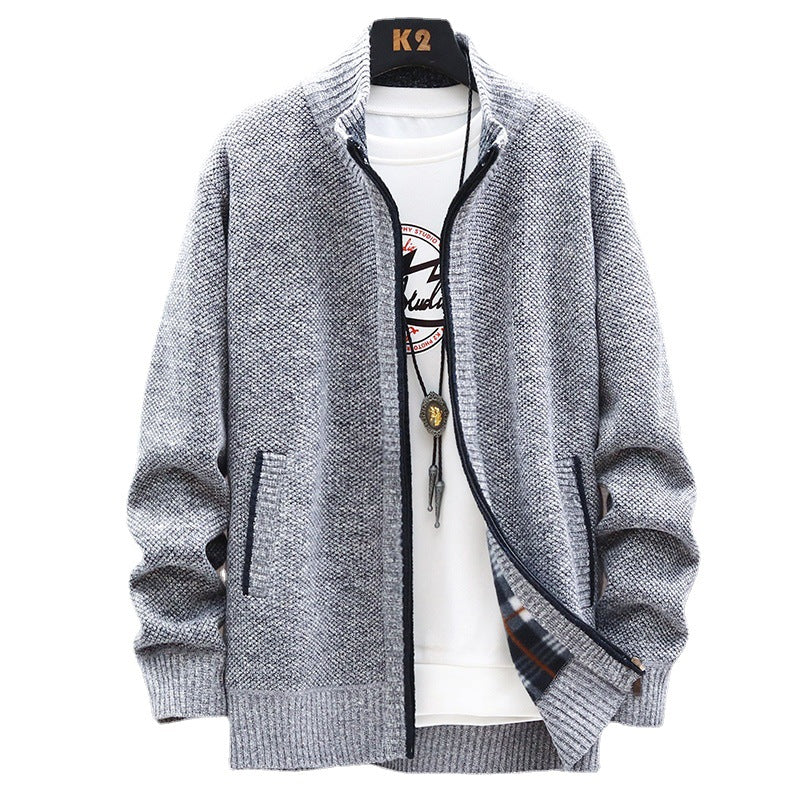Men's Thick Padded Jumper Cardigan