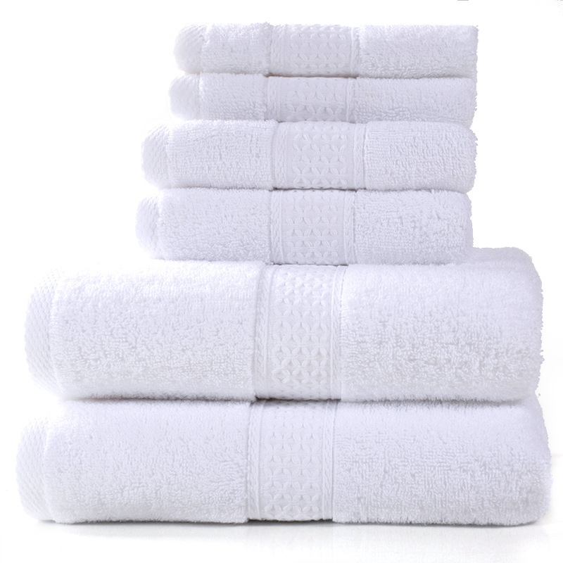 6-Piece Cotton Absorbent Towel Bath Set