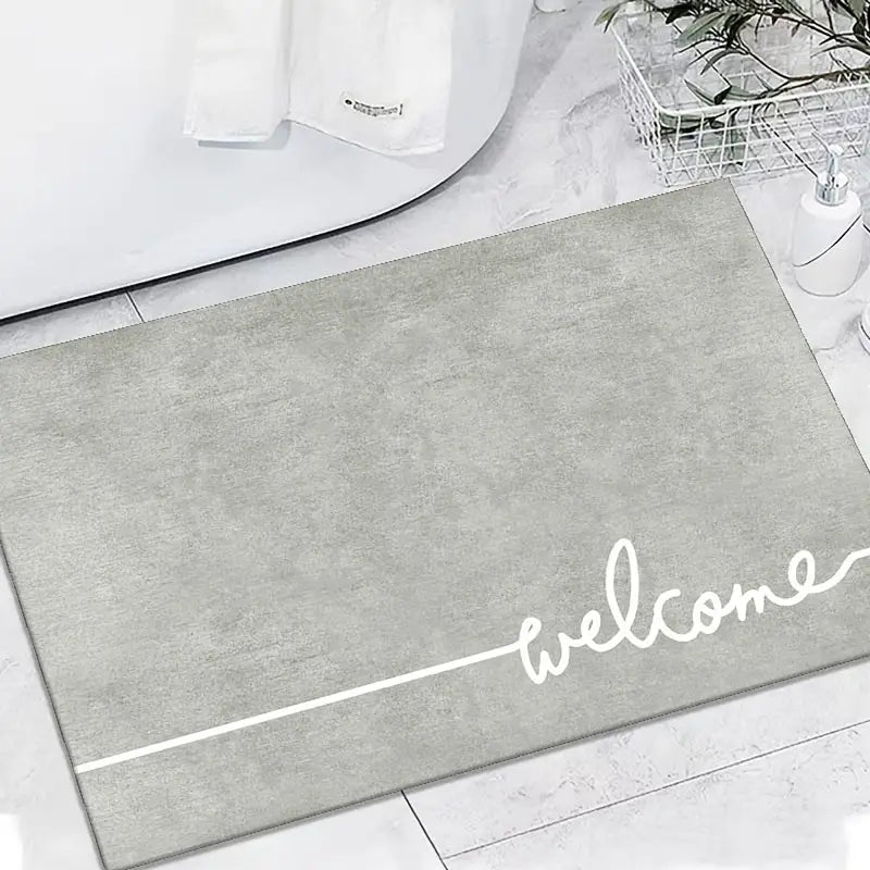Water Absorbent Non-slip Bath Mat 23.6x35.4in