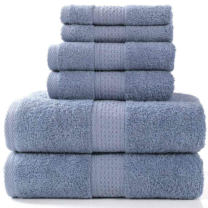 6-Piece Cotton Absorbent Towel Bath Set