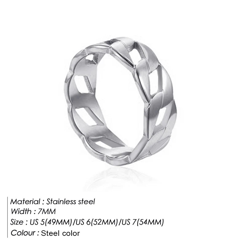 St-Delan Fashion Ring 316L Stainless Steel Ring Anillo Ringen Mujer Women Rings Bague Couple Matching Jewlery Fashion Gifts