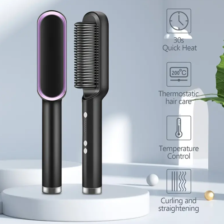 Straightening and Curling Hair Comb