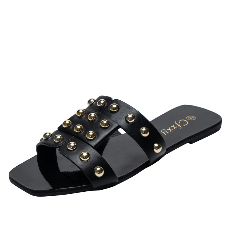 Women's Rivet Flat Sandals
