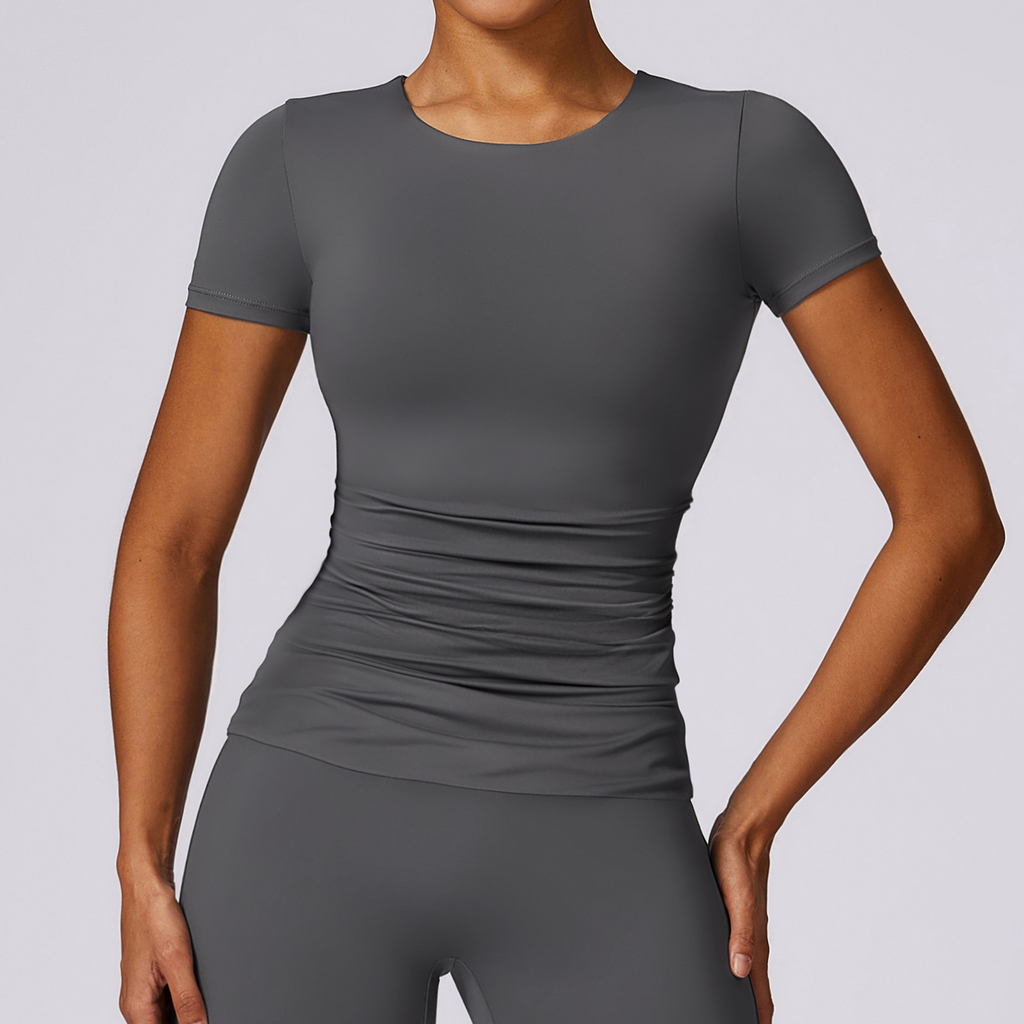Women Activewear Short Sleeve Top