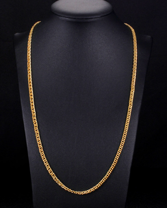 18K Gold Jewelry Set - Bracelet and Necklace