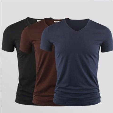 Men Solid Color T-Shirt