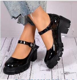 Mary Jane Patent Heels Shoes