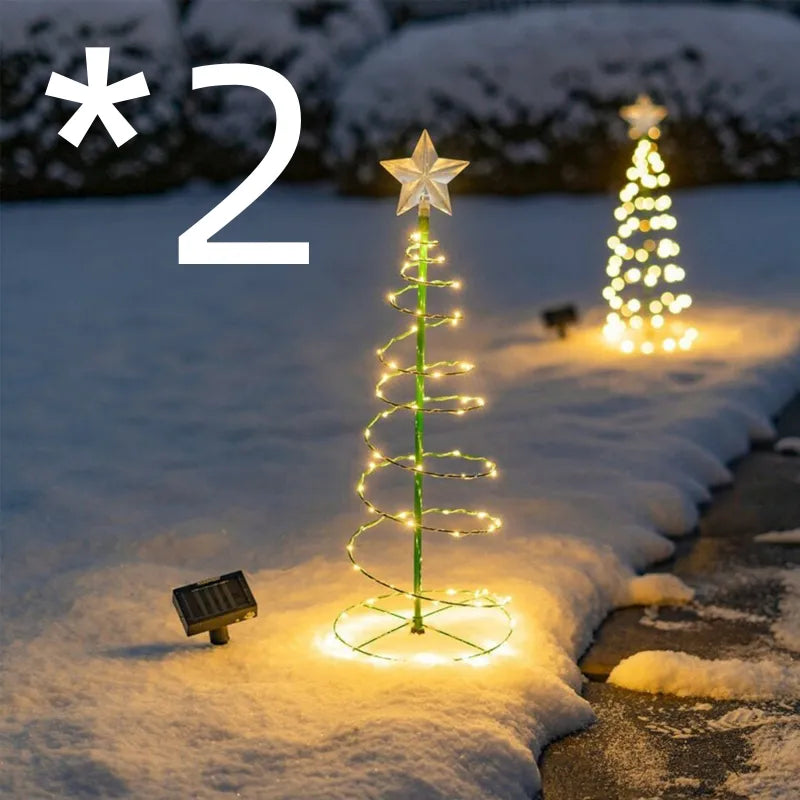 Solar Outdoor Christmas Courtyard Lighting