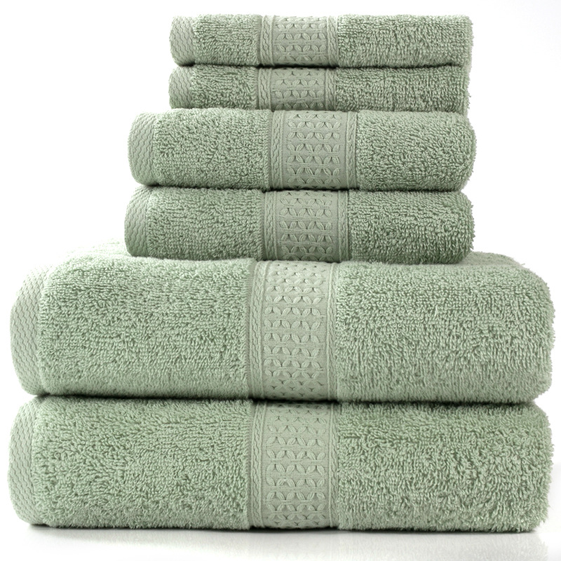 6-Piece Cotton Absorbent Towel Bath Set