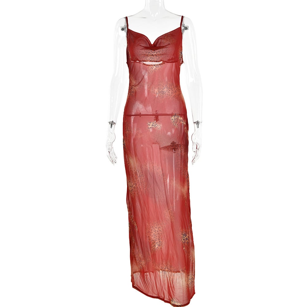 Printed Strap Dress