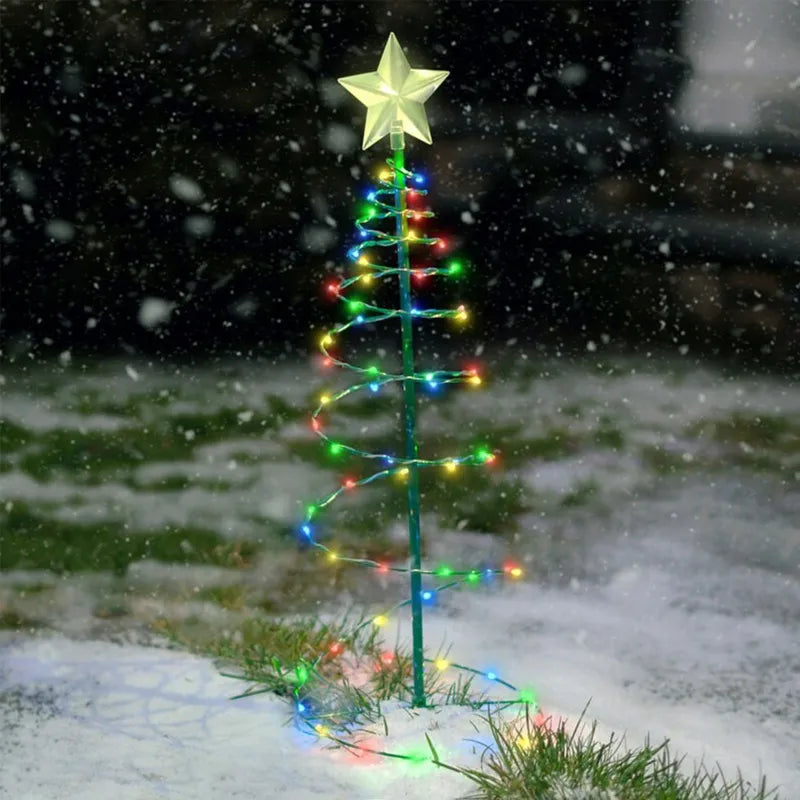 Solar Outdoor Christmas Courtyard Lighting