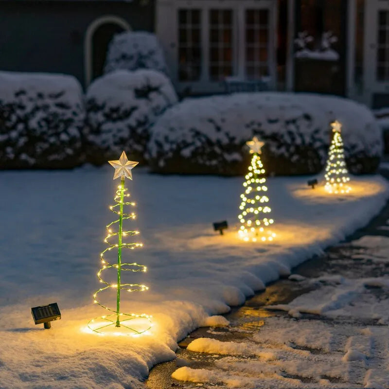 Solar Outdoor Christmas Courtyard Lighting