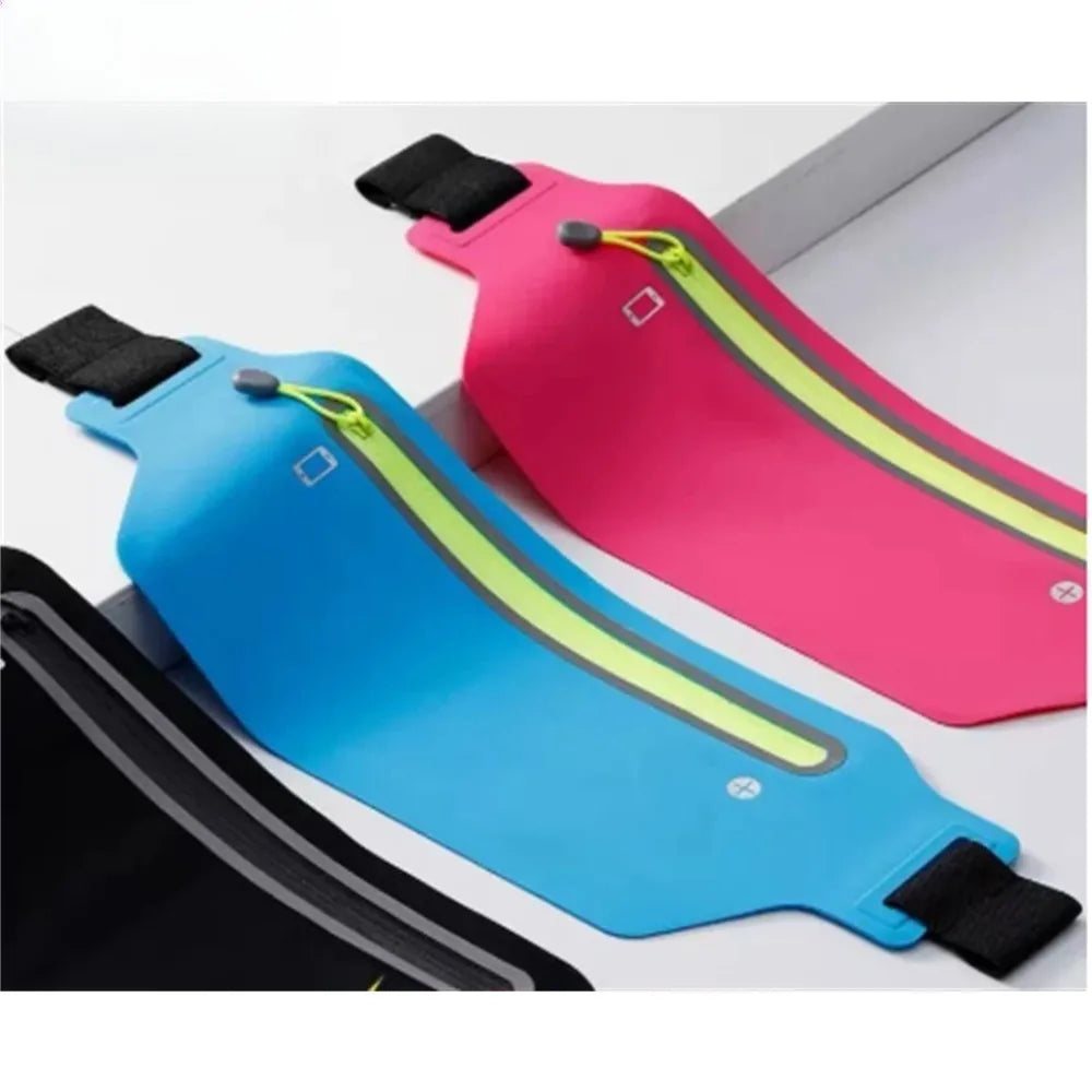 Waterproof Running Belt Waist Bag Sports Fanny Pack Men Women Gym Phone Pouch Banana Shape Fitness Accessories