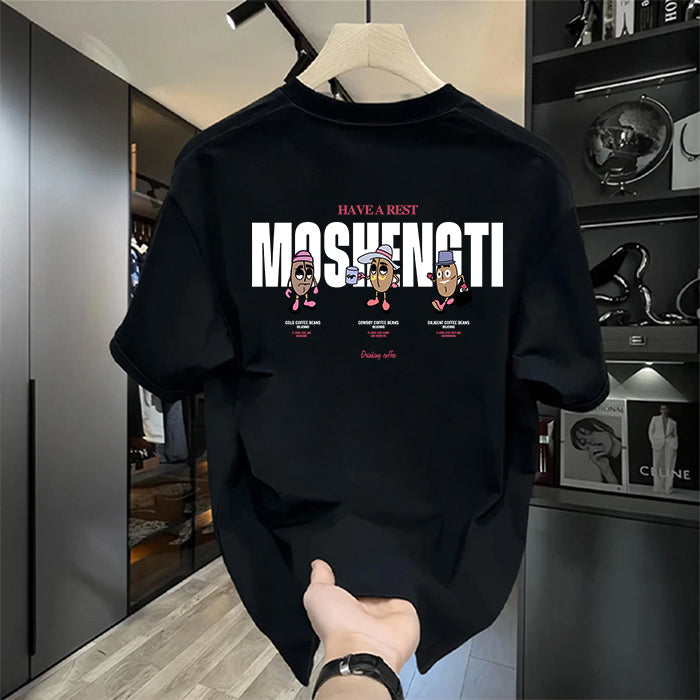 Men Trendy Graphic Cotton T-Shirt