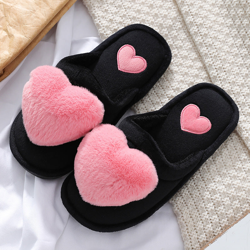 Fluffy Love Slippers