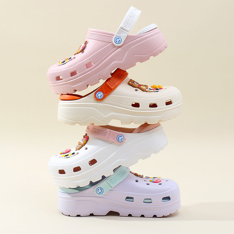 Women's Cute Muffin Cartoon Platform Sandals