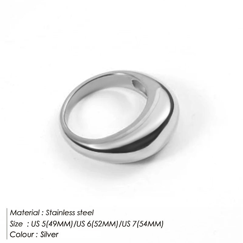 St-Delan Fashion Ring 316L Stainless Steel Ring Anillo Ringen Mujer Women Rings Bague Couple Matching Jewlery Fashion Gifts