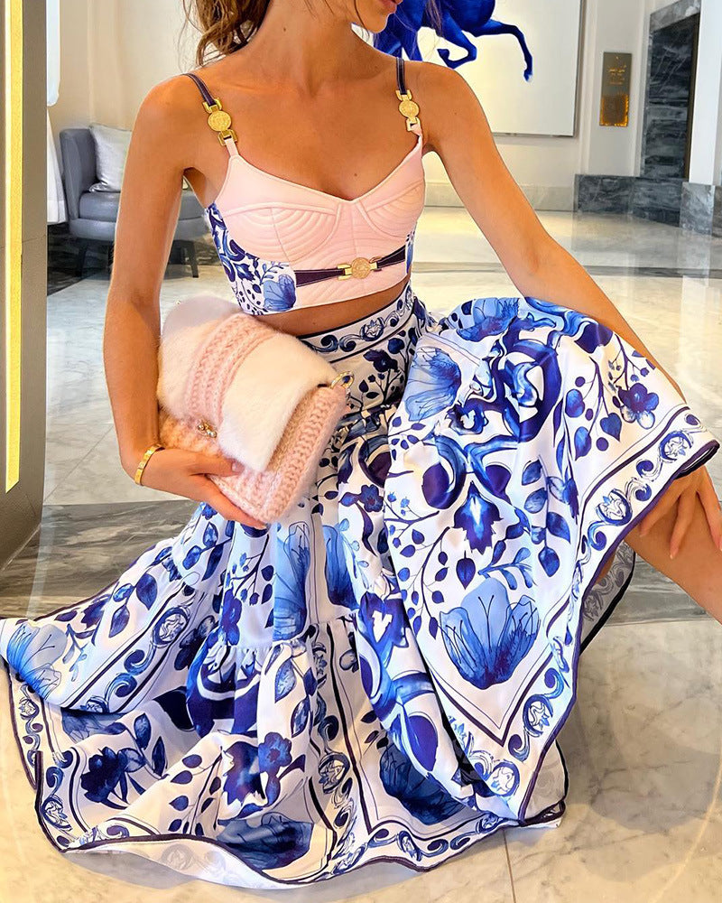Women Medertirean 2 Piece Set