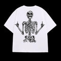 Men and Women Gothic Spider Print Cotton T-Shirt