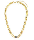 Gold Plated Gemstone Necklace