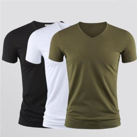 Men Solid Color T-Shirt